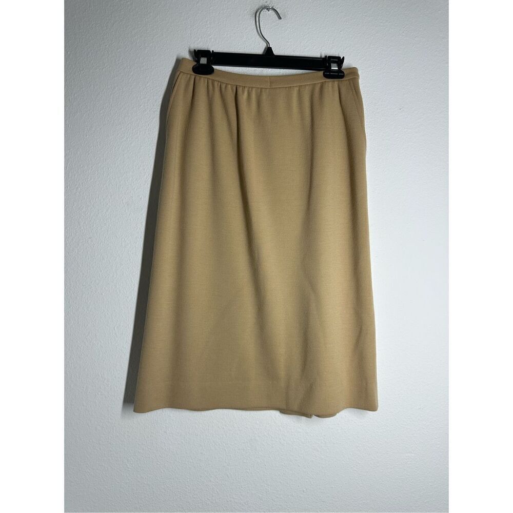 Bleyle Women’s Virgin Wool Beige Skirt Size 8 Made in USA
